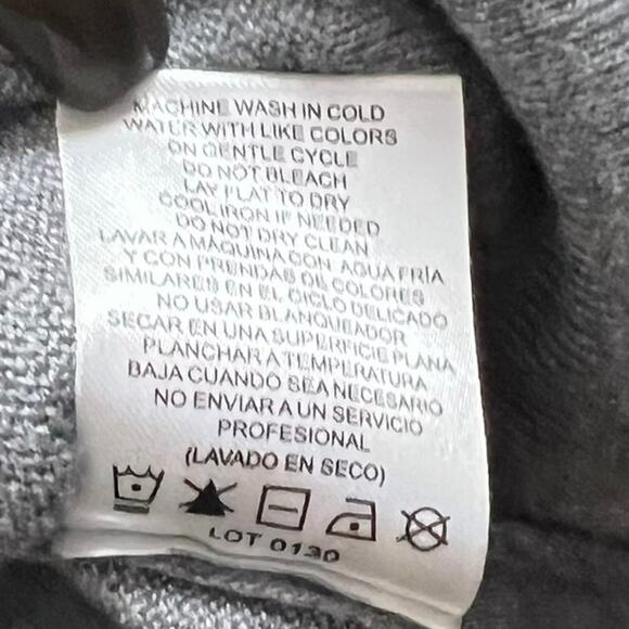 Hilary Radley Sweatshirt Hoodie Jacket Gray Long Sleeve Long Sleeve Pullover M - Picture 7 of 7